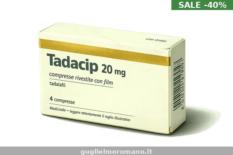 Tutto su Tadacip - prezzi, posologia e acquisto online in Italia